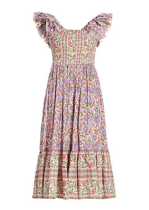 Flutter Sleeve Cotton Dress