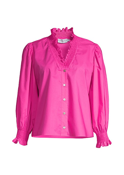 Ruffled Cotton Blouse
