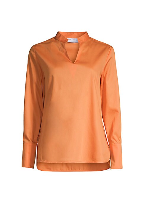 Cotton Split Blouse