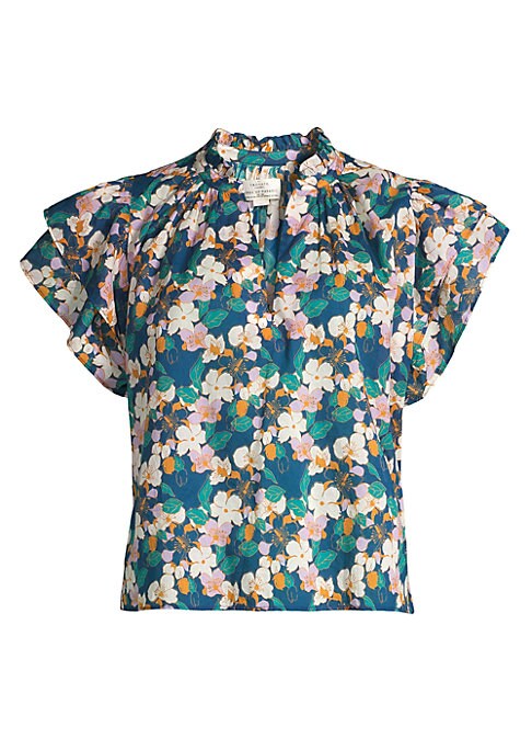 Floral Ruffle Top