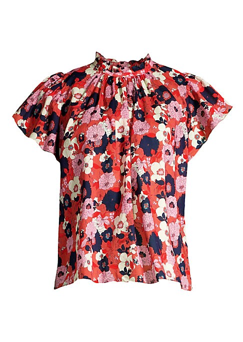 Floral Ruffle Top