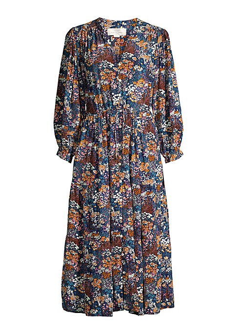 Floral Elegance Midi Dress