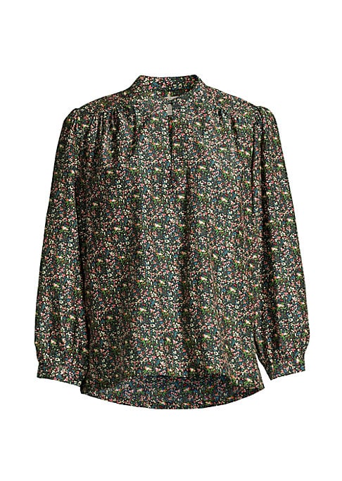 Floral Silk Blend Blouse
