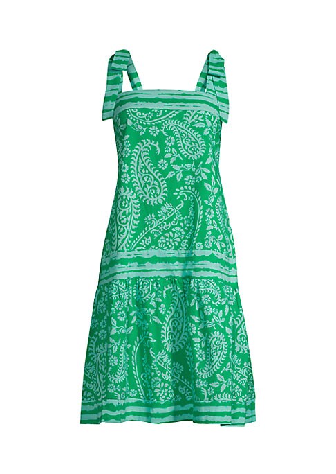 Paisley Square Neck Dress