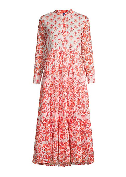Floral Cascade Maxi Dress