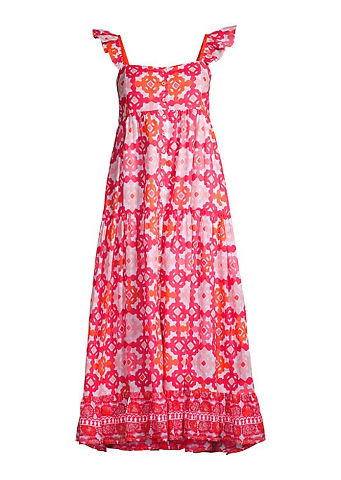 Bright Ruffle Tiered Dress