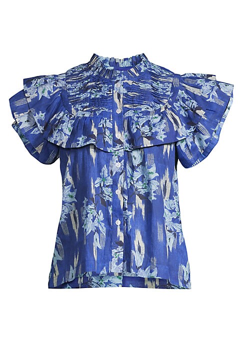 Floral Ruffle Blouse