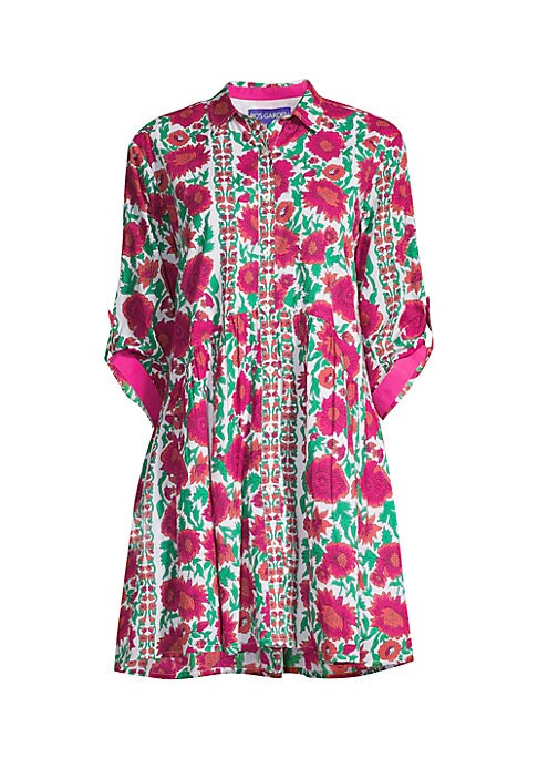 Floral Tiered Cotton Dress