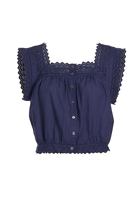 Lace Trim Crop Top
