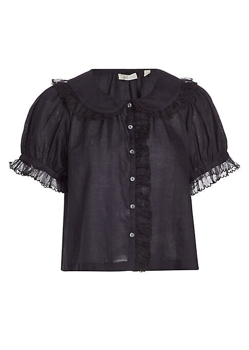 Puff Sleeve Lace Top