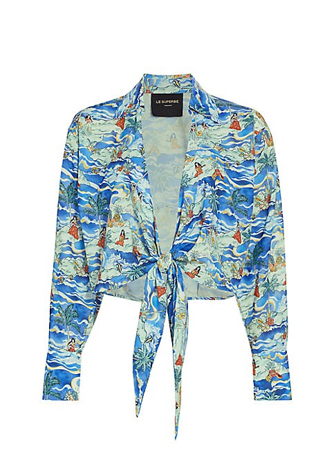 Tropical Wrap Top