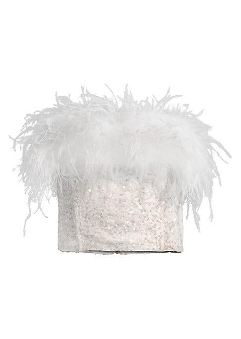 Feathered Sequined Charm