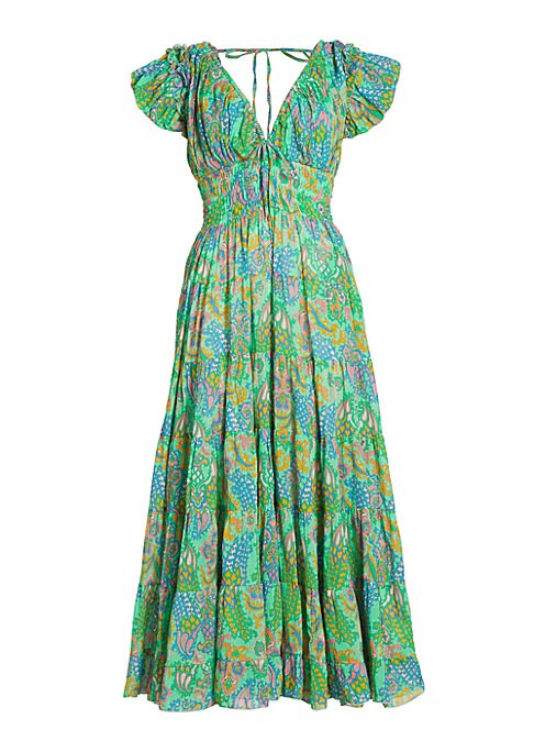 Vibrant Paisley Maxi Dress