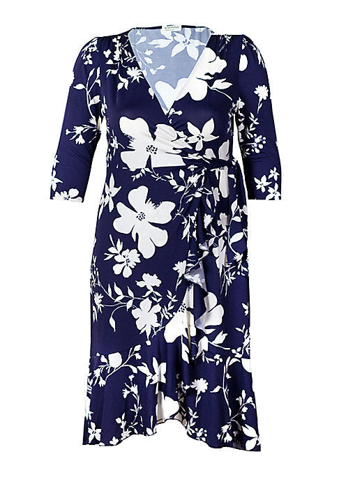 Ruffle Delight Wrap Dress