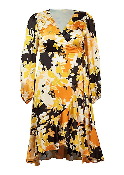 Floral Wrap Delight Dress