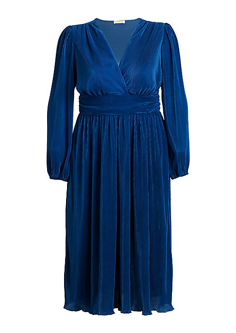 Pleated Elegance Midi-Dress