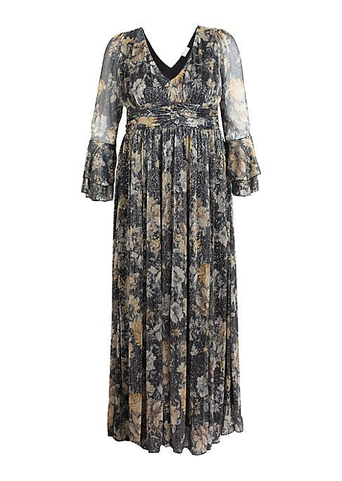 Chic Metallic Evening Dress