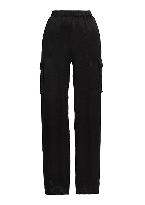 Satin Utility Cargo Pants