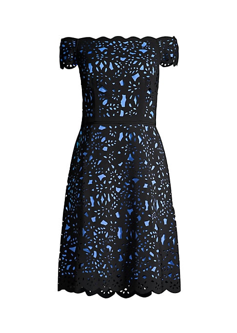 Scalloped Romance Midi Dress