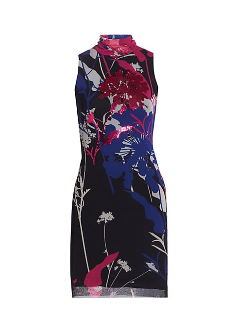 Floral Sequin Minidress