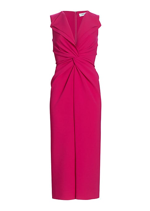 Twist-Front Elegance Dress