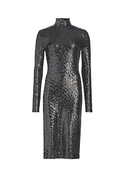 Shimmering Bodycon Midi Dress