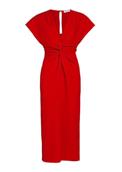 Twist-Front Elegance Dress