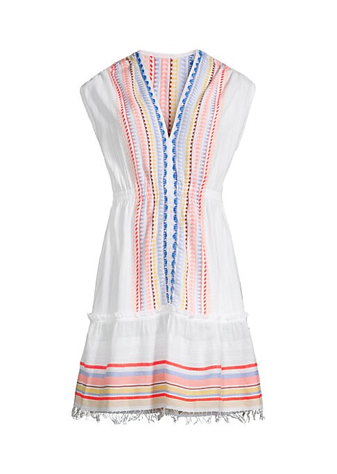 Vibrant Fringe Mini Dress