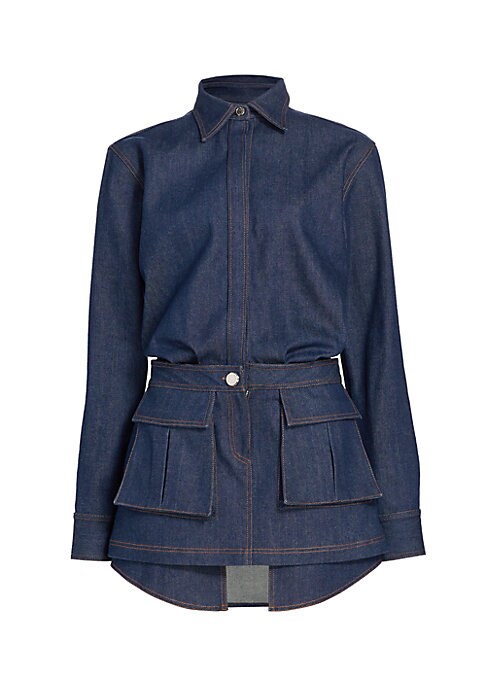Utility Denim Mini Dress