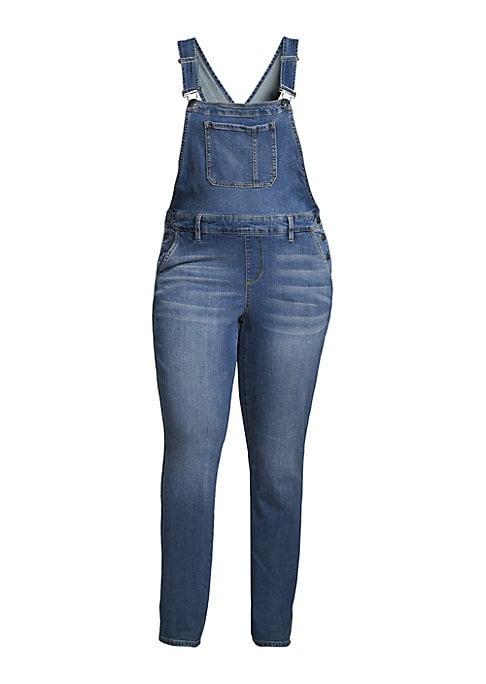Chic Slim Denim Overalls