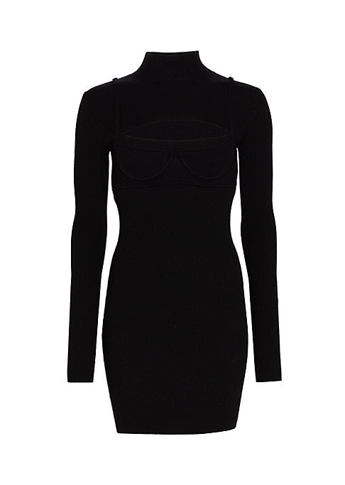 Chic Wool Mini Dress