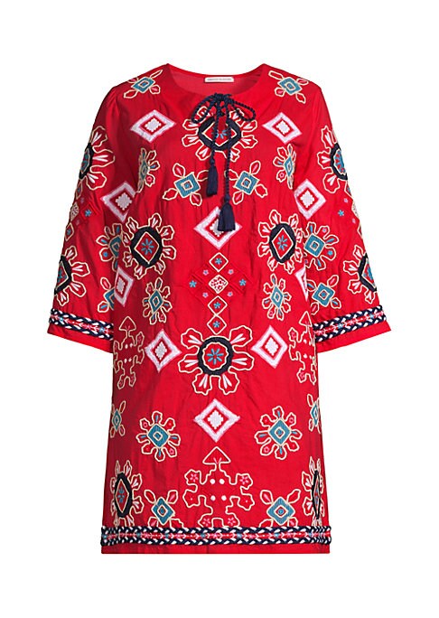 Embroidered Cotton Tunic Dress