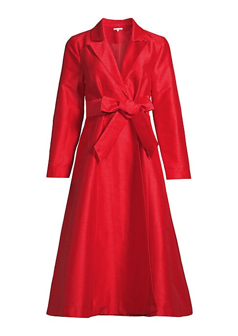 Silk Tie Wrap Dress