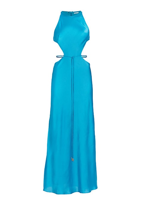 Satin Elegance Maxi Dress