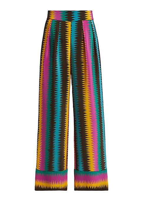 Ikat Luxe Silk Pants
