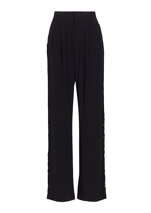 Embellished Ribbon Trousers