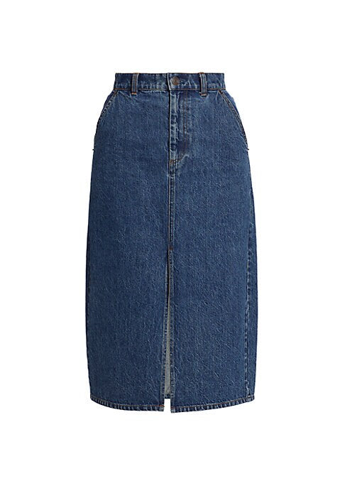 Indigo A-Line Skirt