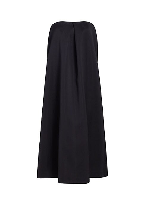 Pleated Strapless Elegance Dress