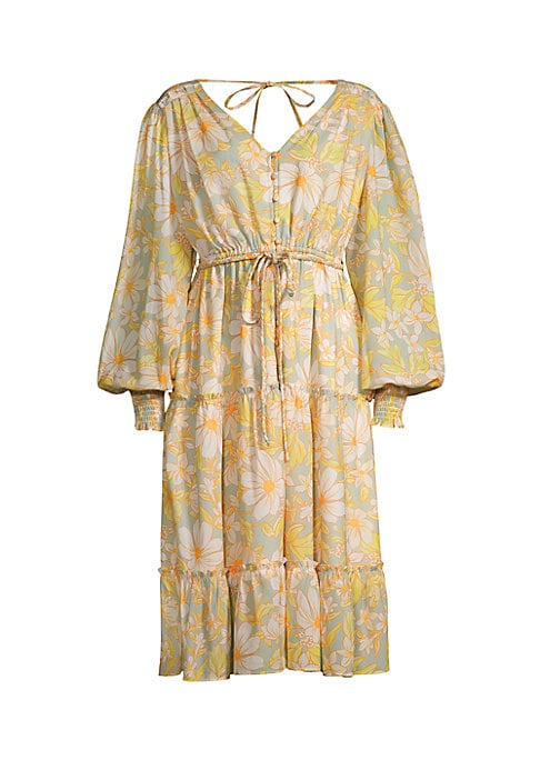 Floral Chiffon Midi Delight