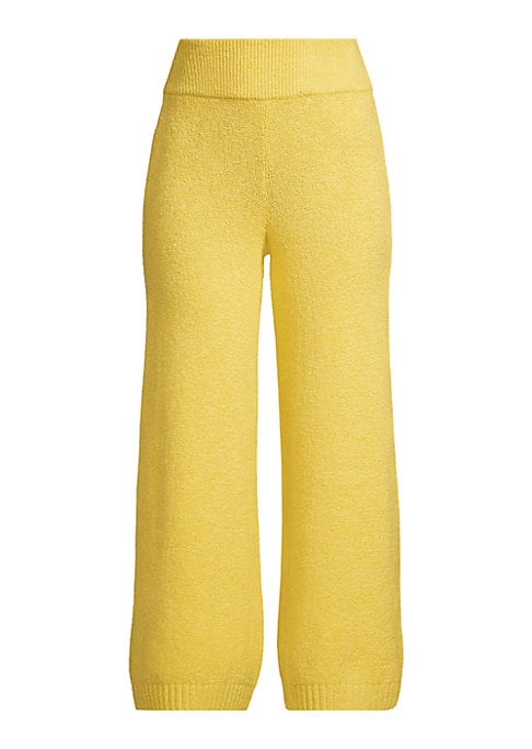 Cozy Cropped Knit Pants