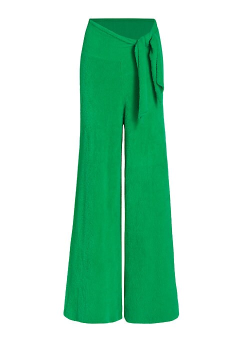 Furry Tie-Waist Trousers