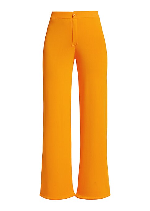 Knit Wide-Leg Crop Trousers