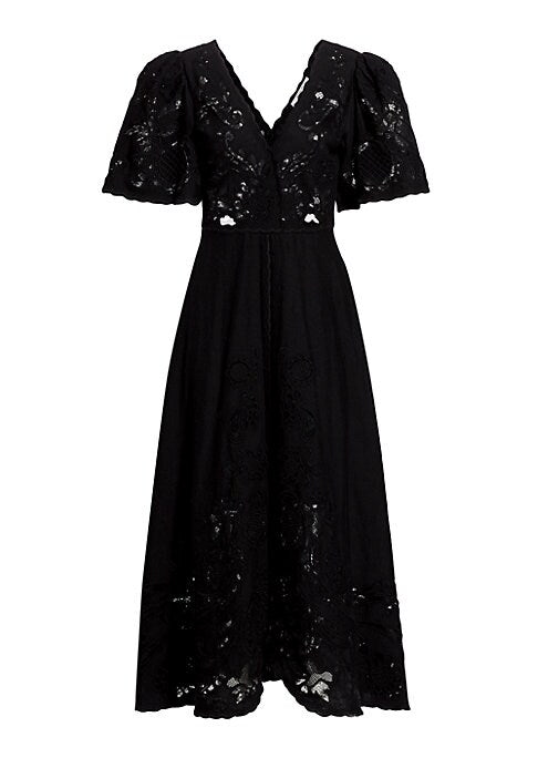 Luxe Lace Flare Dress