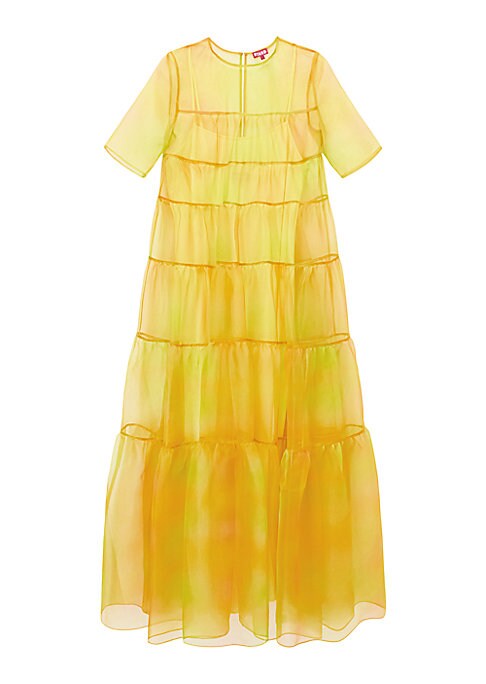 Sheer Tiered Maxi Dress
