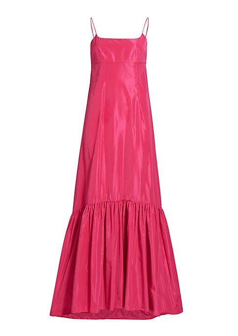 Asymmetric Flounce Evening Gown
