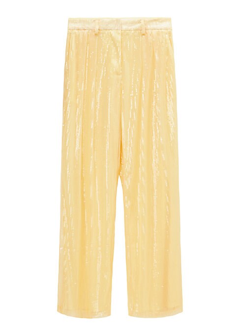 Glistening Wide-Leg Sequins