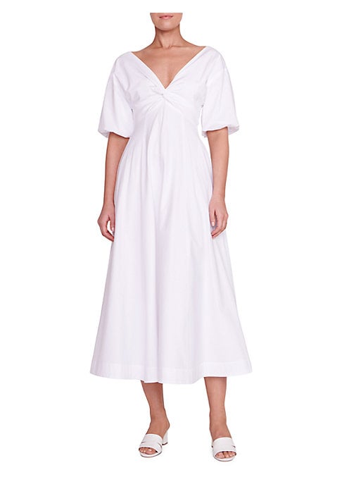 Twist Front Cotton Dress