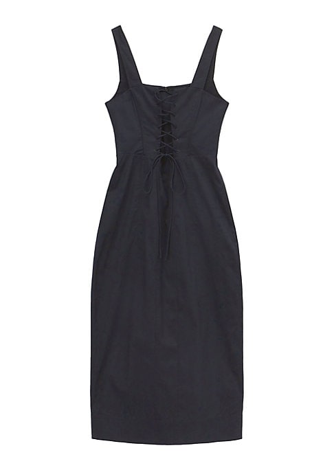 Lace-Up Sheath Dress