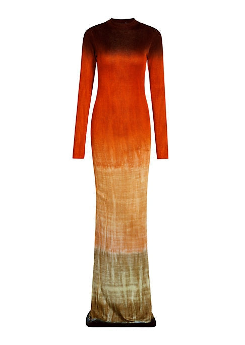 Gradient Elegance Maxi Dress