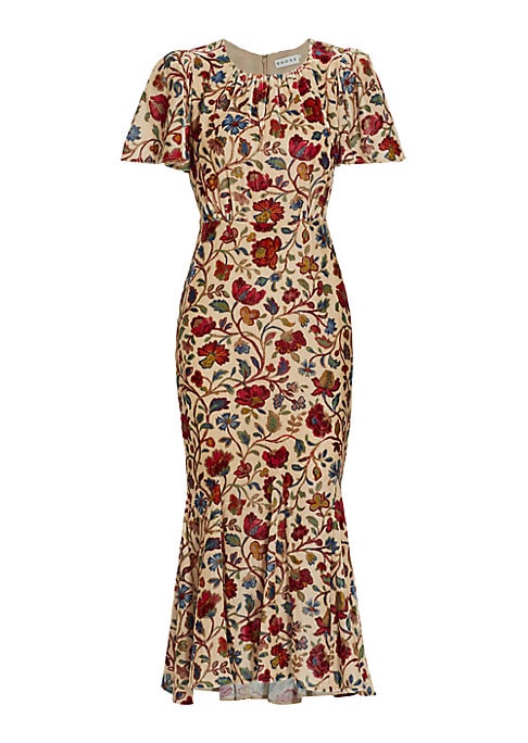 Floral Flare Midi Dress